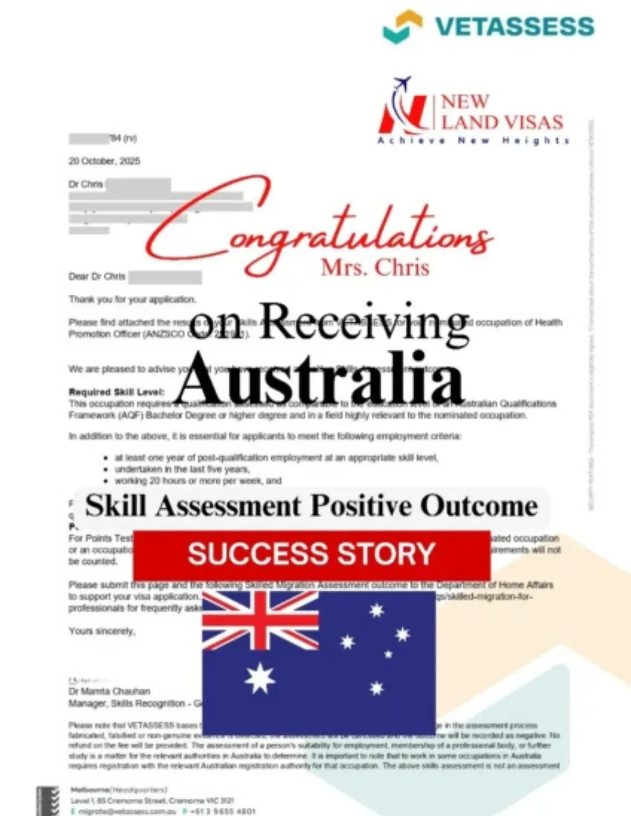 Skill Assessment Positive Outcome Australia